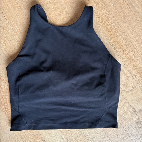 lululemon athletica Tops - Lululemon Athletica Black Sleeveless Crop Top